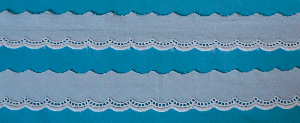 SwissLace Edge 64093 Scallops White 1 Inch
